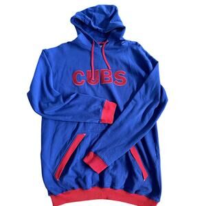 Chicago Cubs Hoodie Embroidered XXL Big & Tall Blue & Red CUBS MLB Genuine Merch